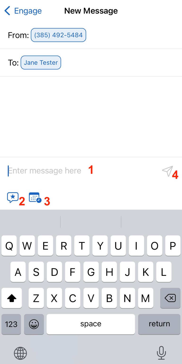 how to send a shortcut text message