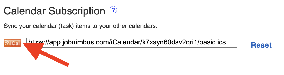 How Do I Sync My JobNimbus Calendar With Outlook or iCal?