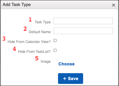 Calendar - Task Type Add