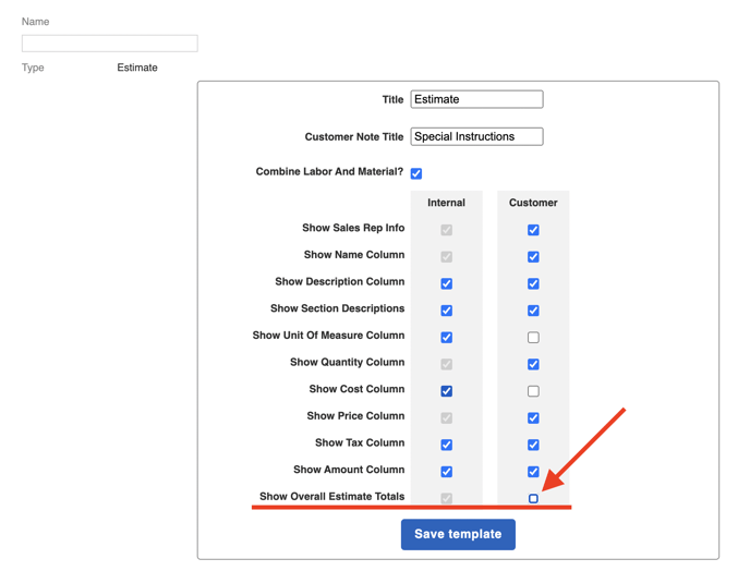 Estimates - How to create a Good Better Best Estimate - Template