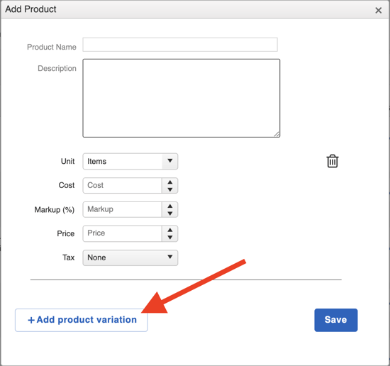 Products - How to add Product Variation