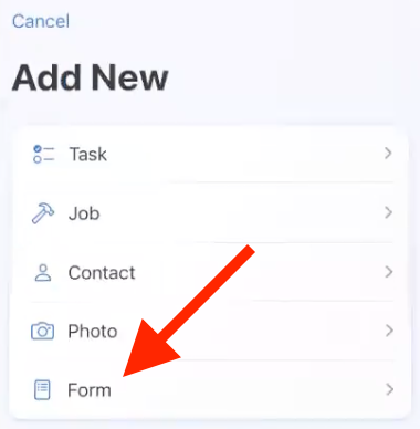 Forms - Mobile App - Add New