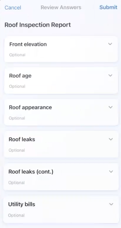 Forms - Mobile App - Form Review