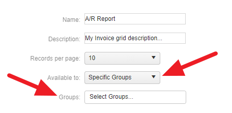 Groups Reports