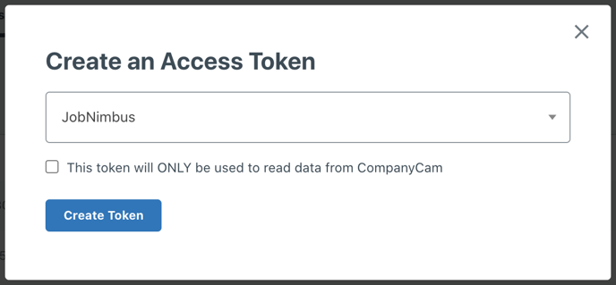 CompanyCam - Create Token