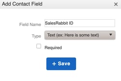 SalesRabbit - Contact Field