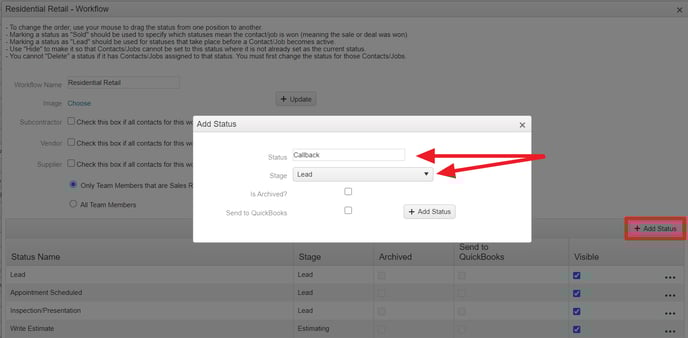 SalesRabbit Workflow Status