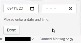 Simplii Set Text Time