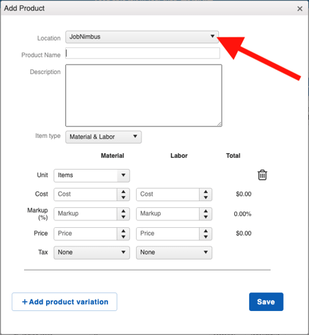 Location - Product Location