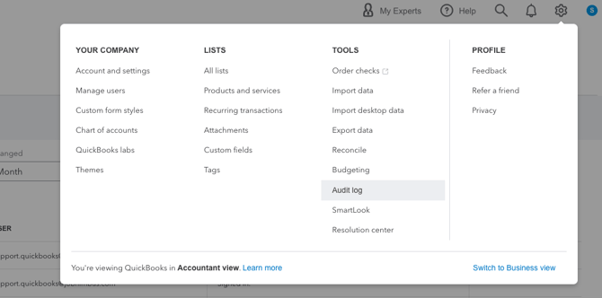 QB - Deleted Transactions - QBO Audit Log
