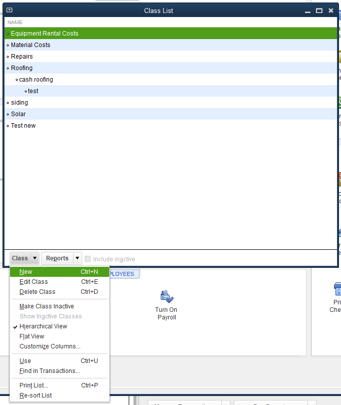 QuickBooks - Class Syncing - Click Class