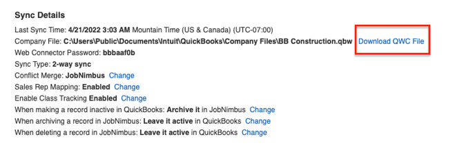 QuickBooks Desktop - Readd QBWC - Setup Options