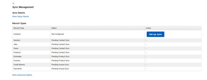 QuickBooks Desktop - Sync Management