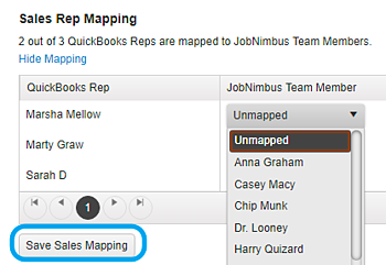 Sales Rep Mapping - Sales Map