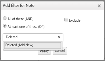 Note Filter