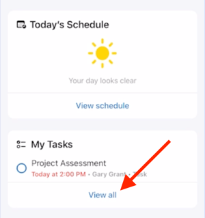 5 View tasks on mobile app