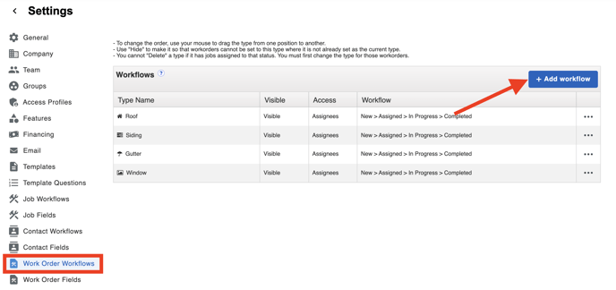 Work Orders - How to manage different trades