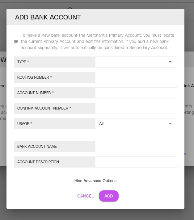 How Do I Add or Edit a Bank Account?