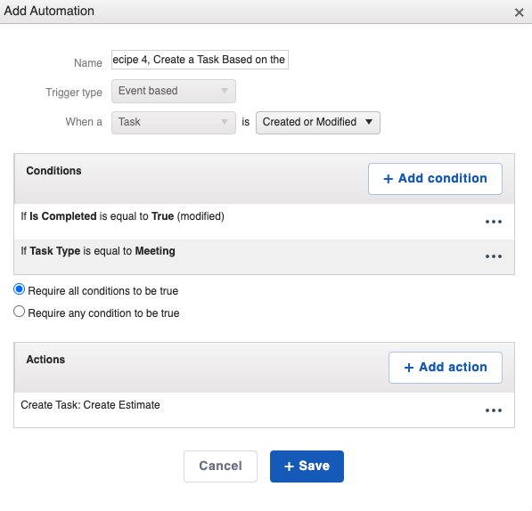 How Do I Create an Automation To Create a Task Based on the Completion ...