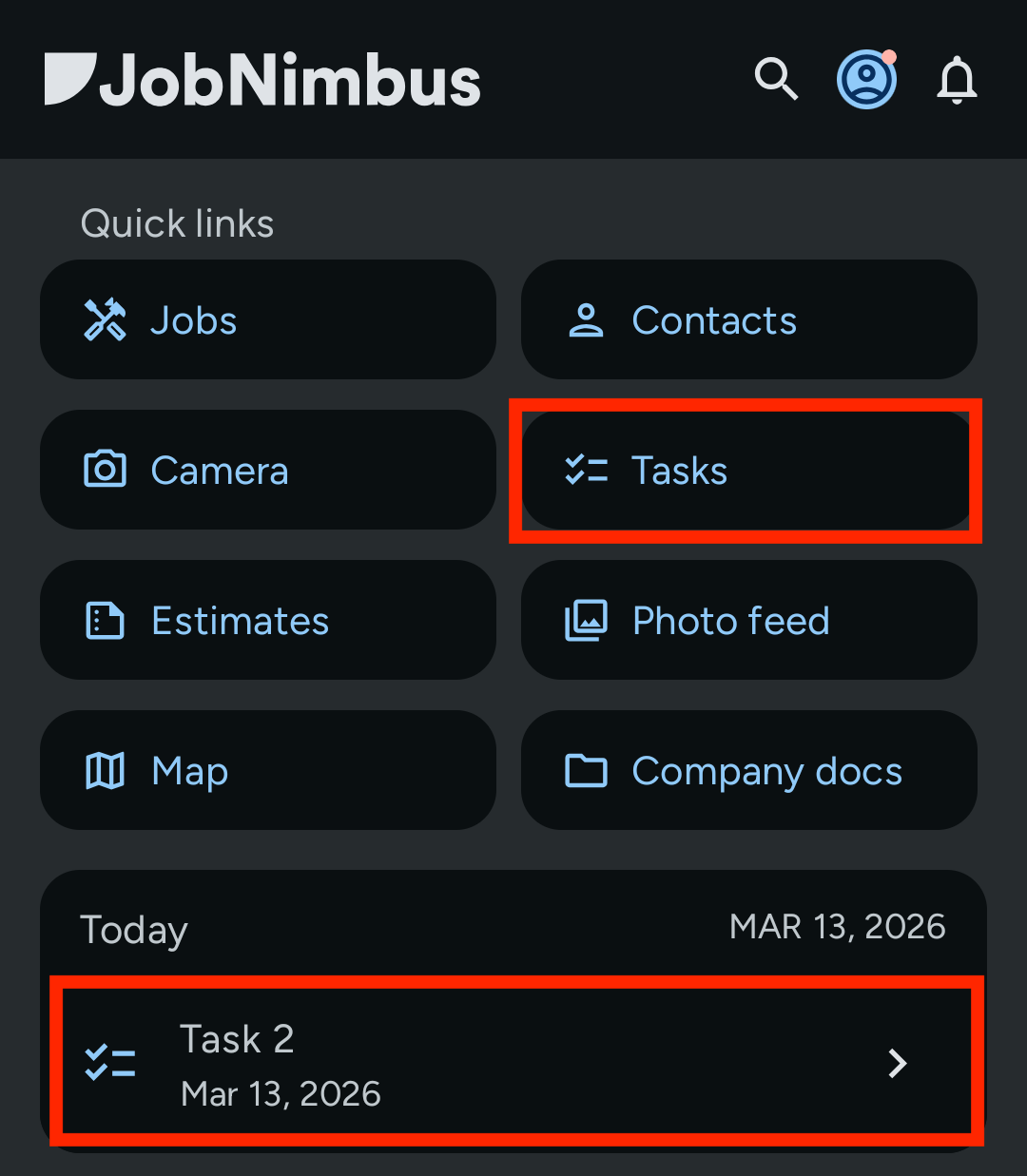 How Do I View My Tasks on the Mobile App?