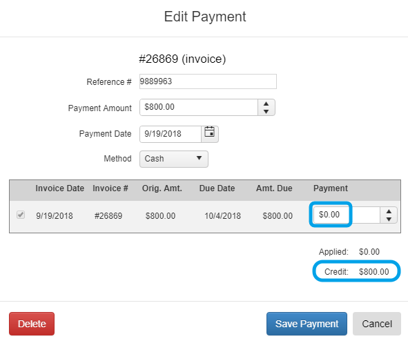 credit memo in quickbooks